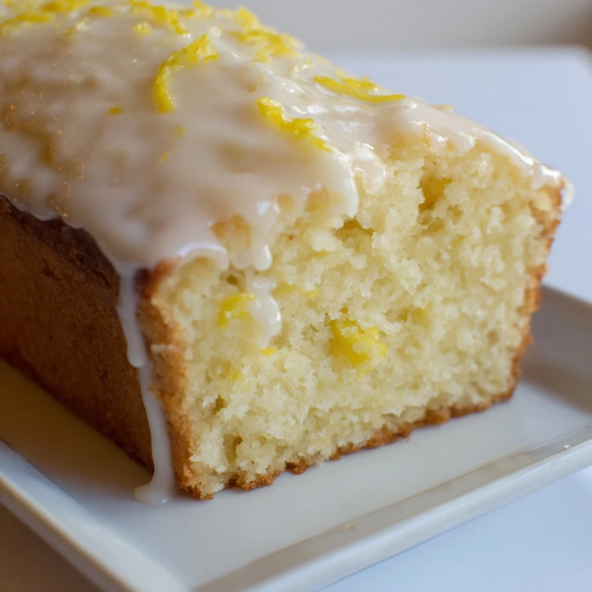 Enjoy the bright citrus flavor of this delicious homemade lemon loaf cake recipe.