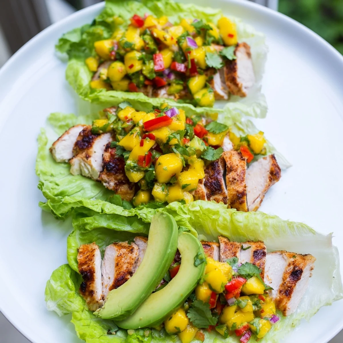 Chicken Mango Salsa Wraps