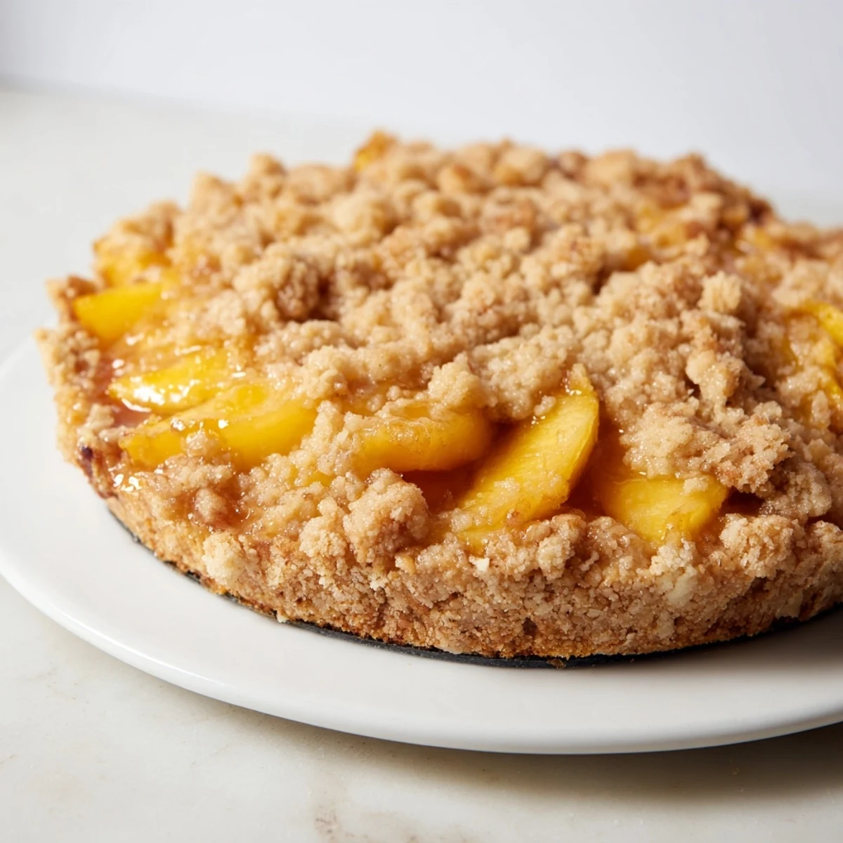 Peach Ginger Crumble