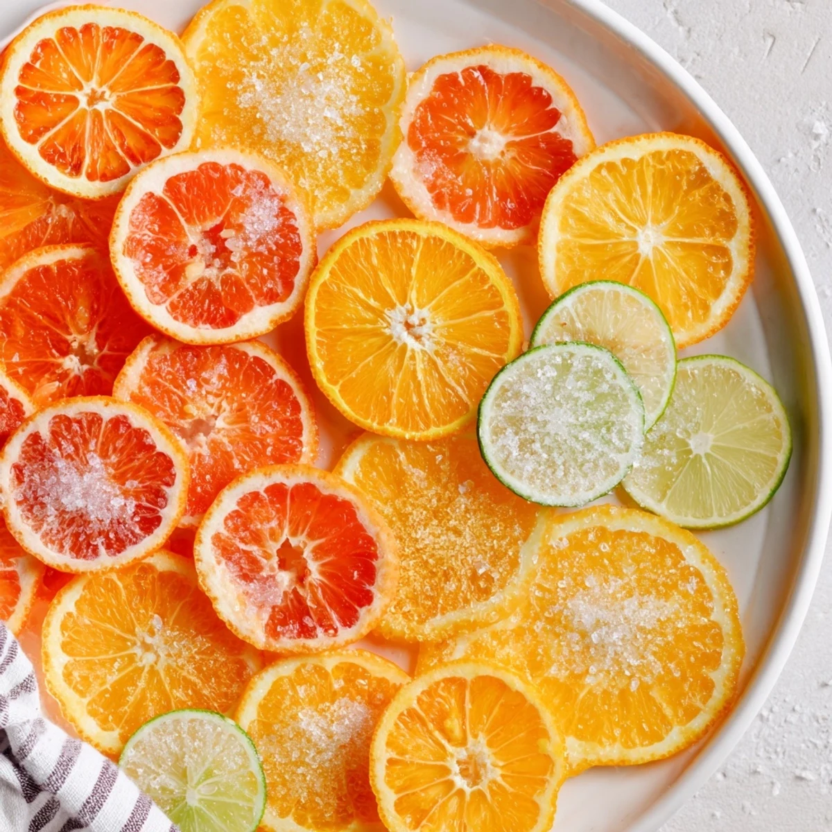 Vibrant Citrus slices for mocktail garnishes, offering a burst of fresh, tangy flavor to your drinks.
