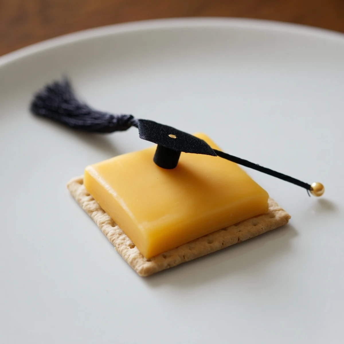 Delicious Graduation Cap Snacks, perfect for a celebratory appetizer served on a platter.