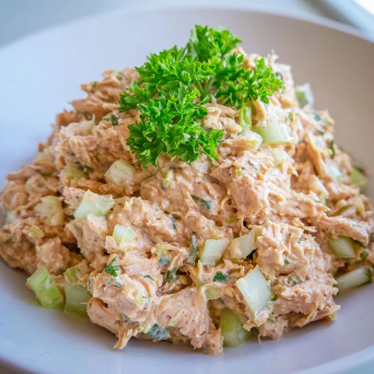 This protein-packed tuna salad is served in lettuce cups with fresh lemon wedges for an extra zesty kick.