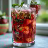 Strawberry Basil Lemonade Pitcher