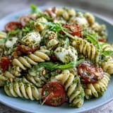 Summer Pasta Salad Pesto Mozzarella