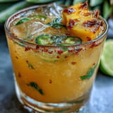 Refreshing Pineapple Jalapeño Agua Fresca, chilled and ready to serve over ice on a warm day.