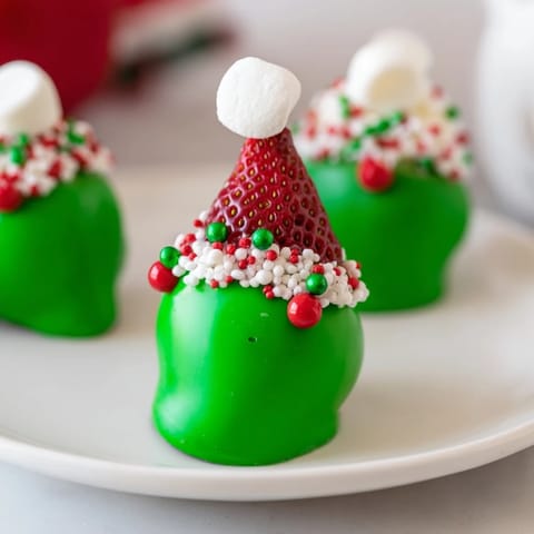 Elf Hat Chocolate Strawberries