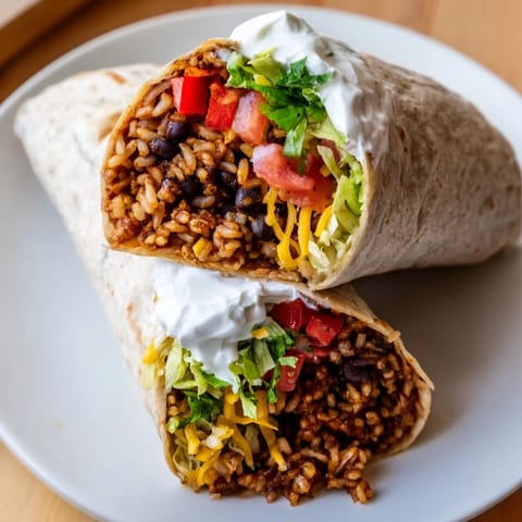 Smoky Black Bean Burrito Wrap