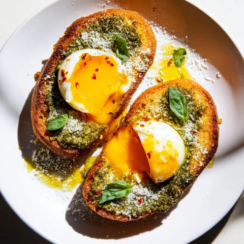 Pesto Egg Toast Delight