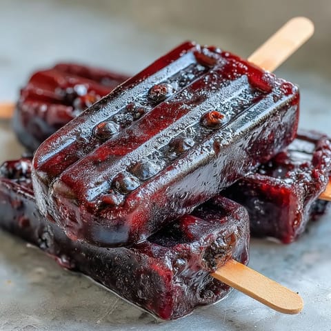 Black Currant Popsicles