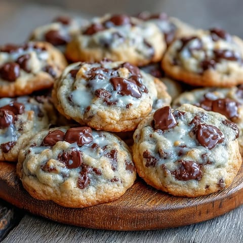 Freshly baked Greek Yogurt Chocolate Chip Cookies stacked on a plate, ready for a sweet dessert snack.