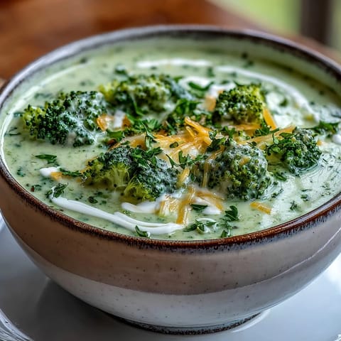 Creamy Broccoli Cheddar Lightened