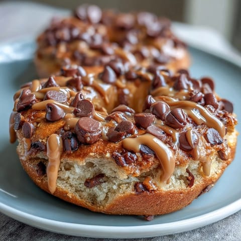 Chocolate Chip Protein Bagels