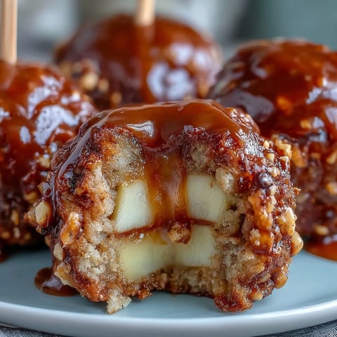 Caramel candy apple slices with crushed peanuts are a sweet and crunchy party treat, perfect for autumn gatherings and Halloween celebrations.
