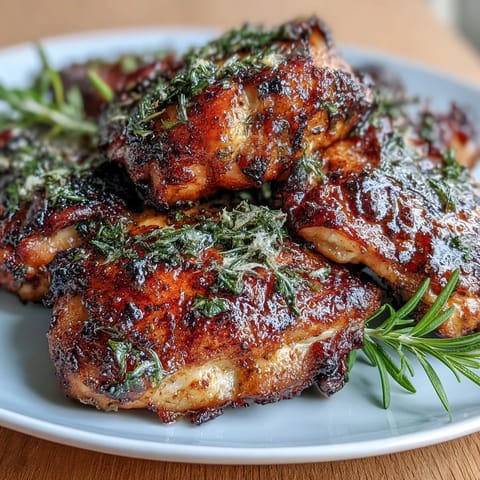 Golden roasted chicken and potatoes with fresh herbs and lemon slices, ready for a flavorful spring dinner.