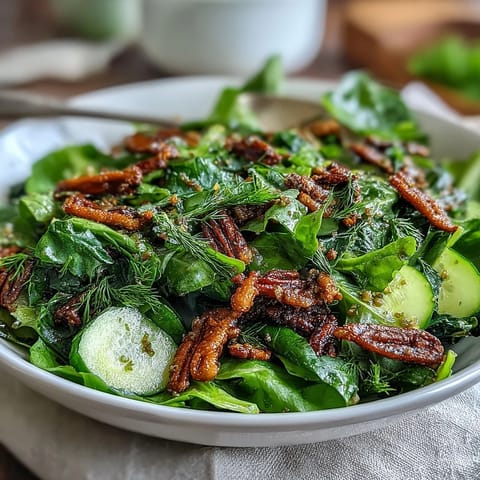 Spring Green Salad Honey Mustard