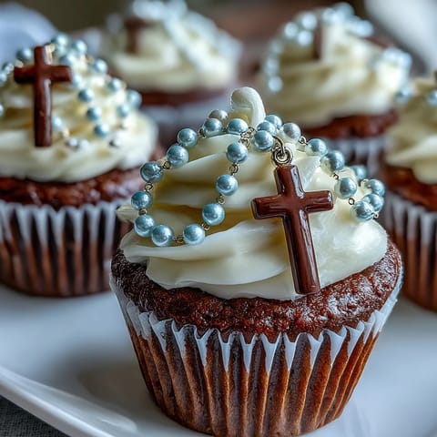 Mini Communion Cupcakes Rosary