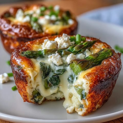 Vibrant Spring Frittata Muffins filled with fresh asparagus, peas, and herbs—perfect for a healthy, colorful breakfast.  