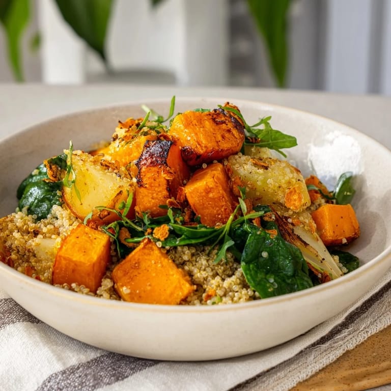 Vibrant image of a comforting Warm Herb Bowl, perfect for a cozy, flavorful dinner.