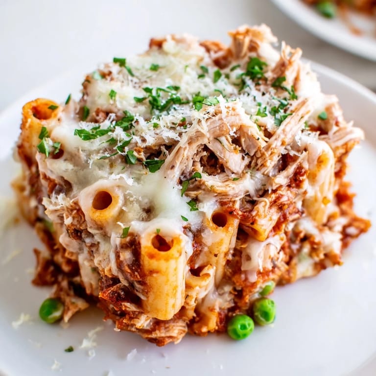 Golden-brown crust tops the savory Moist Maker Pasta Casserole, a comforting family favorite with turkey.