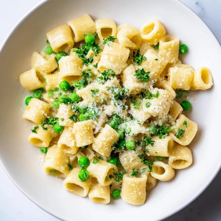 Savory Garlic Butter Ditalini recipe, a comforting vegetarian pasta dish perfect for weeknights.