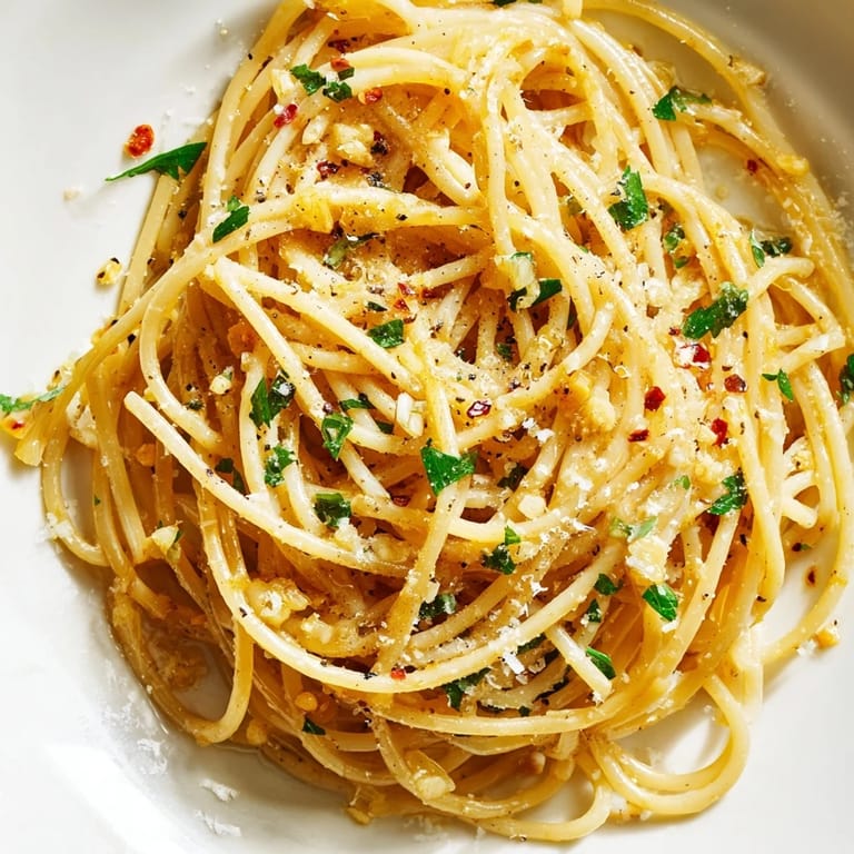 Quick and easy Aglio e Olio Express Pasta, a flavorful vegetarian meal ready in minutes, Italian delight.