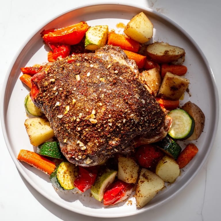 Vibrant Jordanian Zarb: juicy, seasoned meat and tender vegetables, perfect for a flavorful meal.