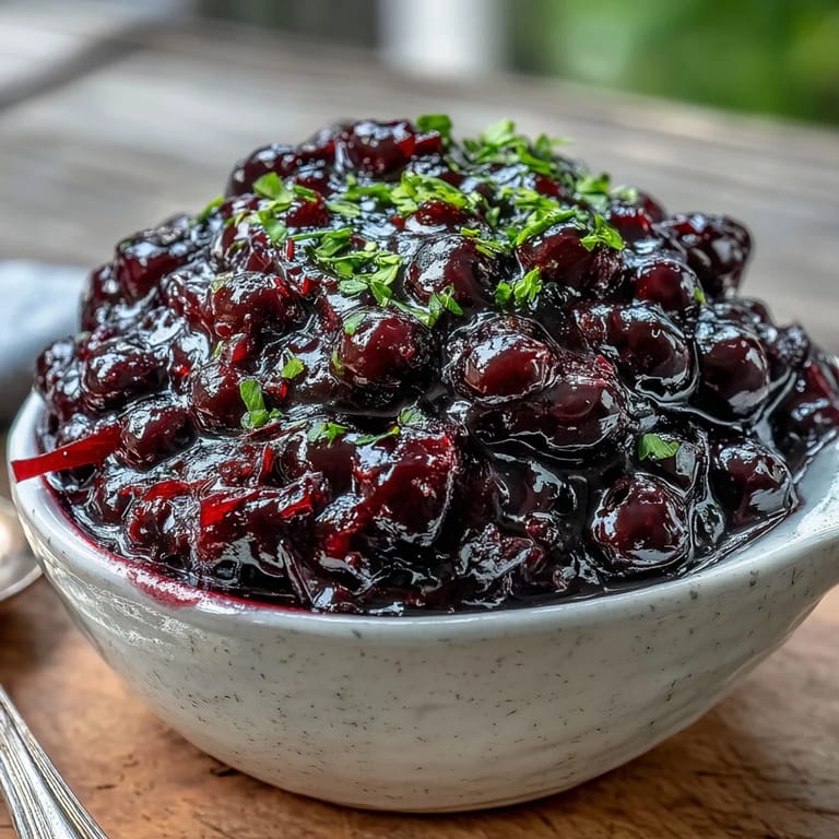 This glossy Black Currant Reduction is drizzled over sliced roasted duck for dinner.