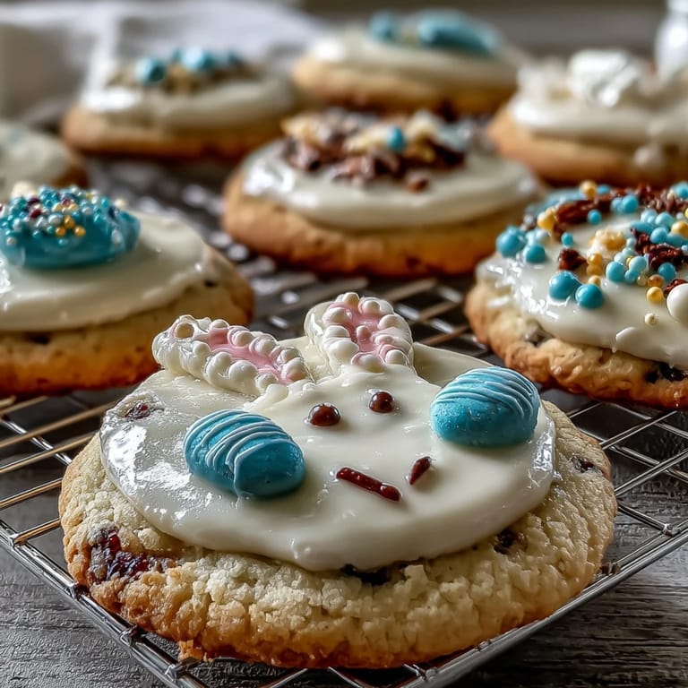 Festive Easter sugar cookies decorated with smooth pastel royal icing, perfect for springtime dessert tables or gift boxes.