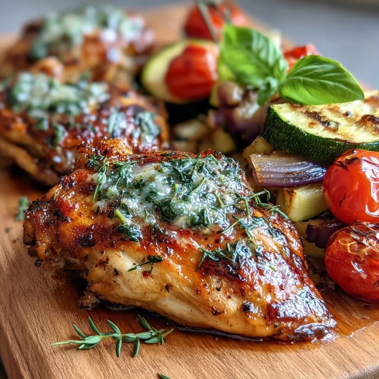 Juicy chicken breasts paired with tender zucchini and sweet cherry tomatoes, baked together for a vibrant, healthy dinner.