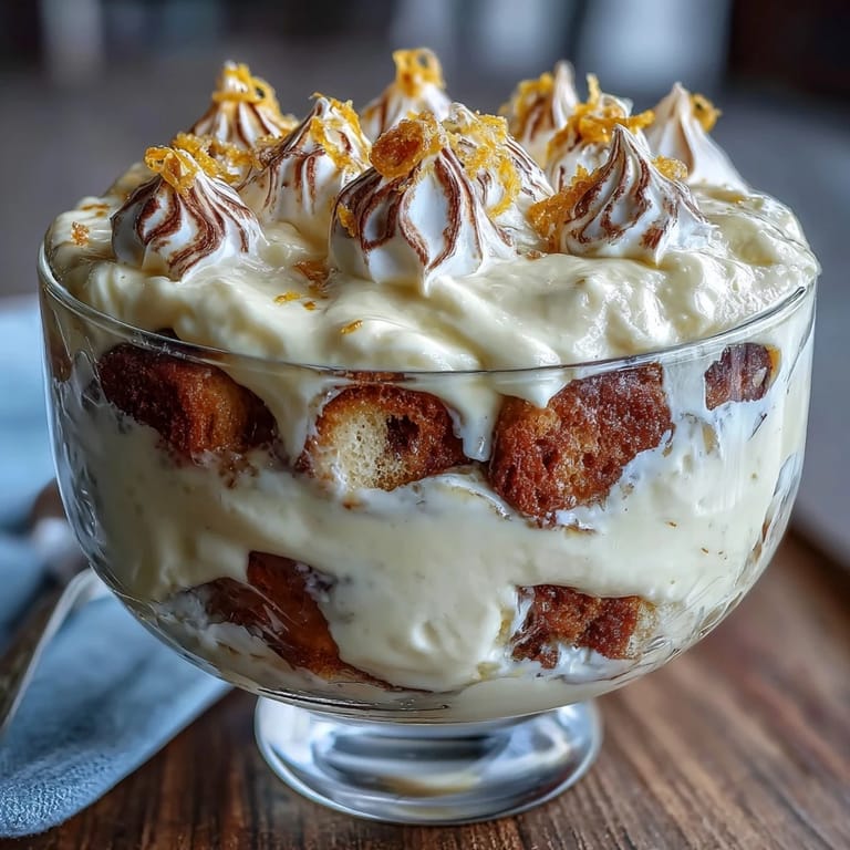 Individual limoncello tiramisu cups feature bright lemon zest and smooth mascarpone cream, offering a no-bake twist on the classic.