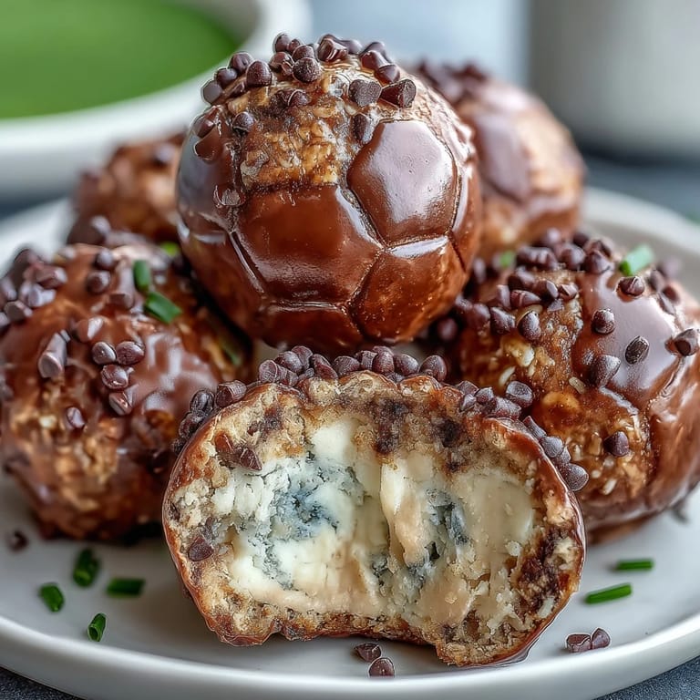 Wholesome energy balls with oats, peanut butter, and chocolate chips, ideal soccer game snacks to keep kids energized and satisfied.