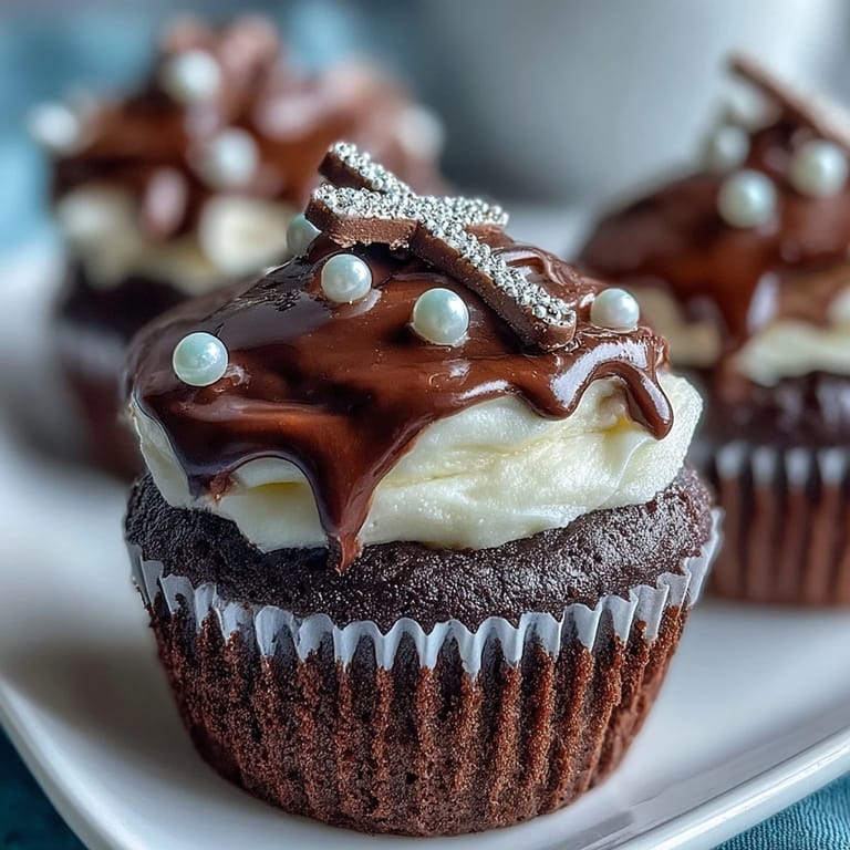Delicate buttercream-frosted mini cupcakes adorned with handcrafted fondant rosary toppers, perfect for a meaningful religious dessert table.