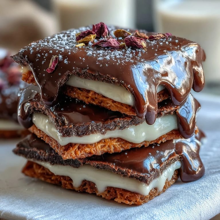 Decadent viral Dubai chocolate bark featuring golden kataifi, rich pistachio filling, and dark chocolate coating.