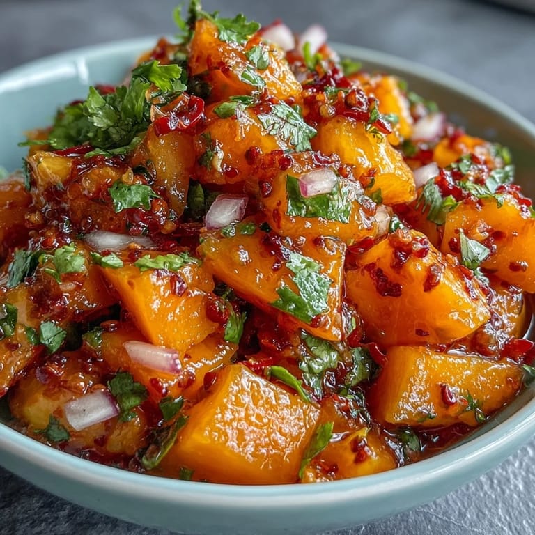 Fiery and sweet mango habanero salsa bursting with fresh lime, red onion, and cilantro for bold flavor.