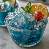 Refreshing blue raspberry lemonade slushie with bright citrus and sweet berry flavors, perfect for summer gatherings and cooling off on hot days.